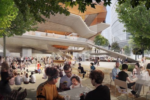 A01.entry plaza. concept design centre for music. courtesy of diller scofidio and renfro