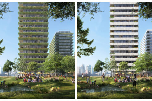 Morden wharf green facade comparisons